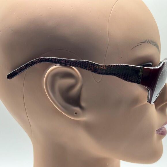 NOS Vintage Y2K Designer Sunglasses | Ellen Tracy | Narrow Burgundy Plastic main image 5